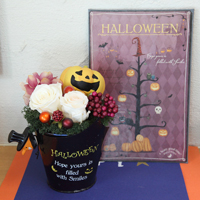 Halloweenプリフラアレンジ＆マグネットボード